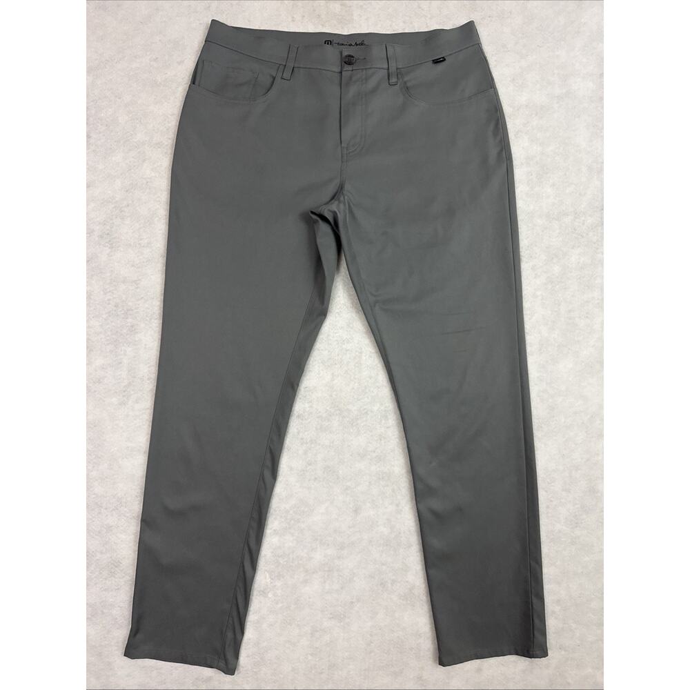 Travis Mathew Pants Mens 34 Gray Open To Close Stretch Performance Golf Casual